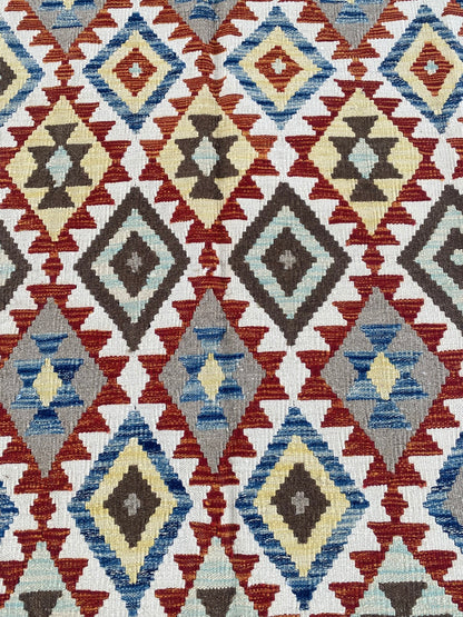 Handmade Afghan Chobi Kilim Rug 251 CM x  172 CM ( SS # 144 )