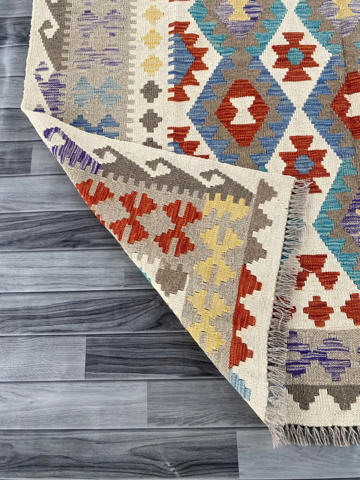 Handmade Afghan Chobi Kilim Rug 250  CM x  175 CM  SS # 143
