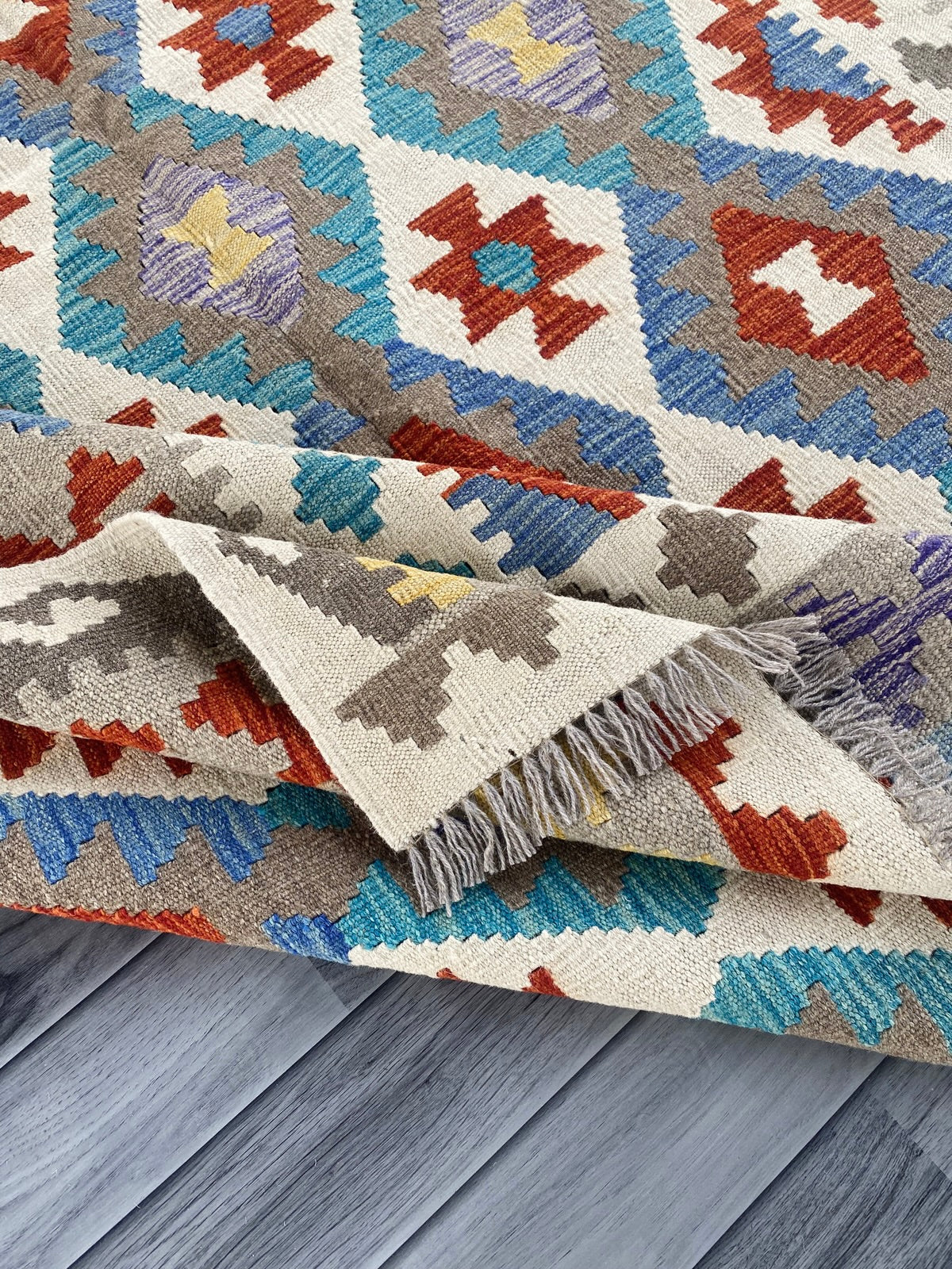 Handmade Afghan Chobi Kilim Rug 250  CM x  175 CM  SS # 143