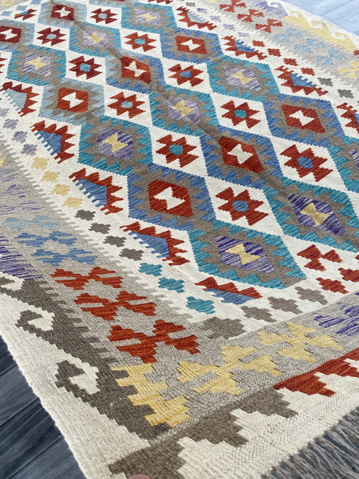 Handmade Afghan Chobi Kilim Rug 250  CM x  175 CM ( SS # 143 )