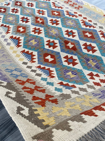 Handmade Afghan Chobi Kilim Rug 250  CM x  175 CM ( SS # 143 )