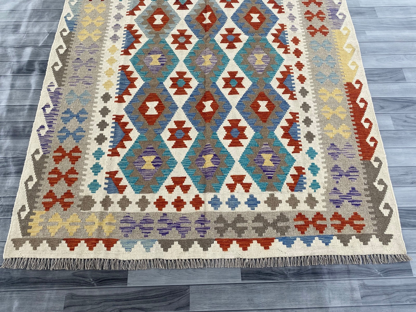 Handmade Afghan Chobi Kilim Rug 250  CM x  175 CM ( SS # 143 )