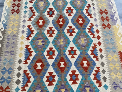 Handmade Afghan Chobi Kilim Rug 250  CM x  175 CM ( SS # 143 )