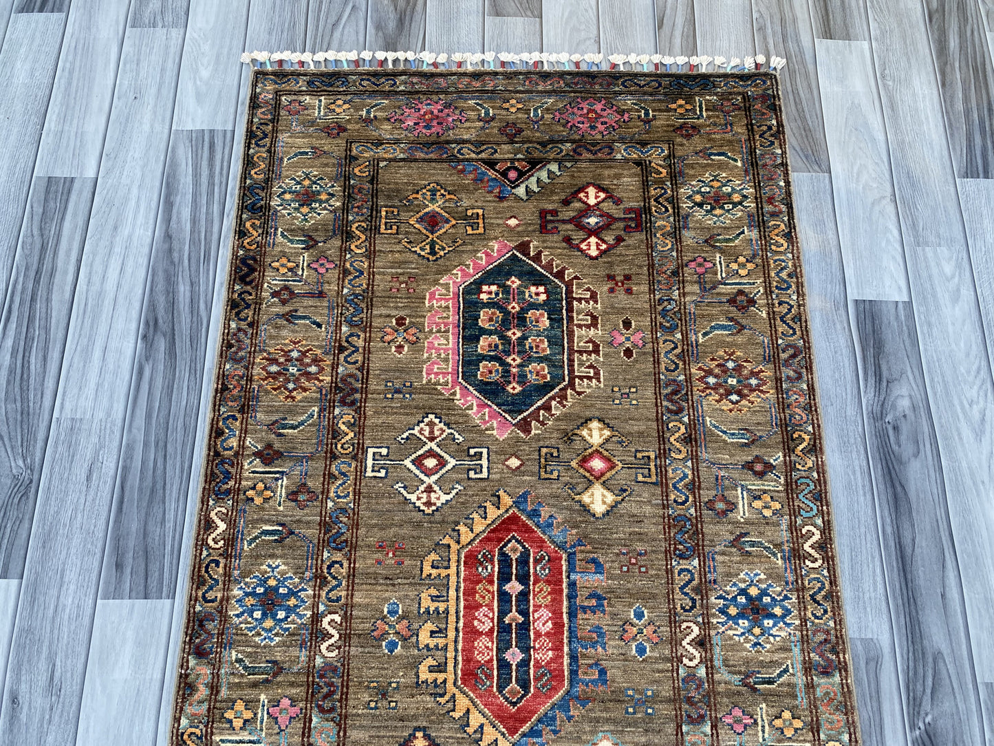 Hand Knotted Chobi Hallway Runner Rug | 300 CM x 84 CM SK# 989