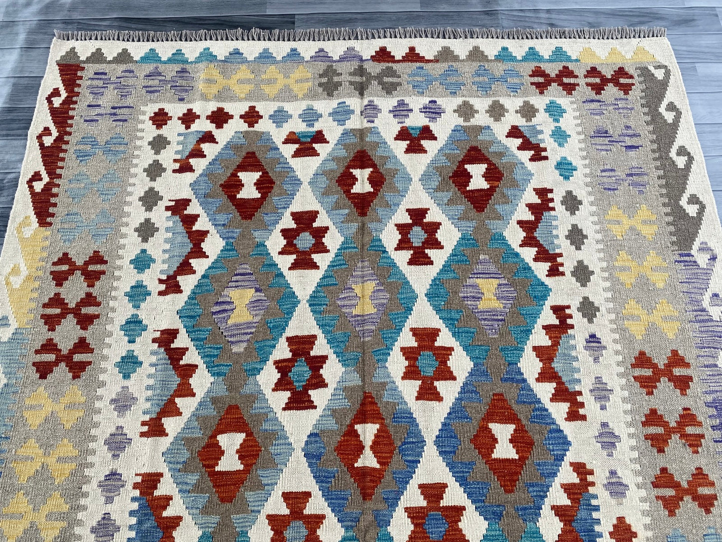 Handmade Afghan Chobi Kilim Rug 250  CM x  175 CM ( SS # 143 )