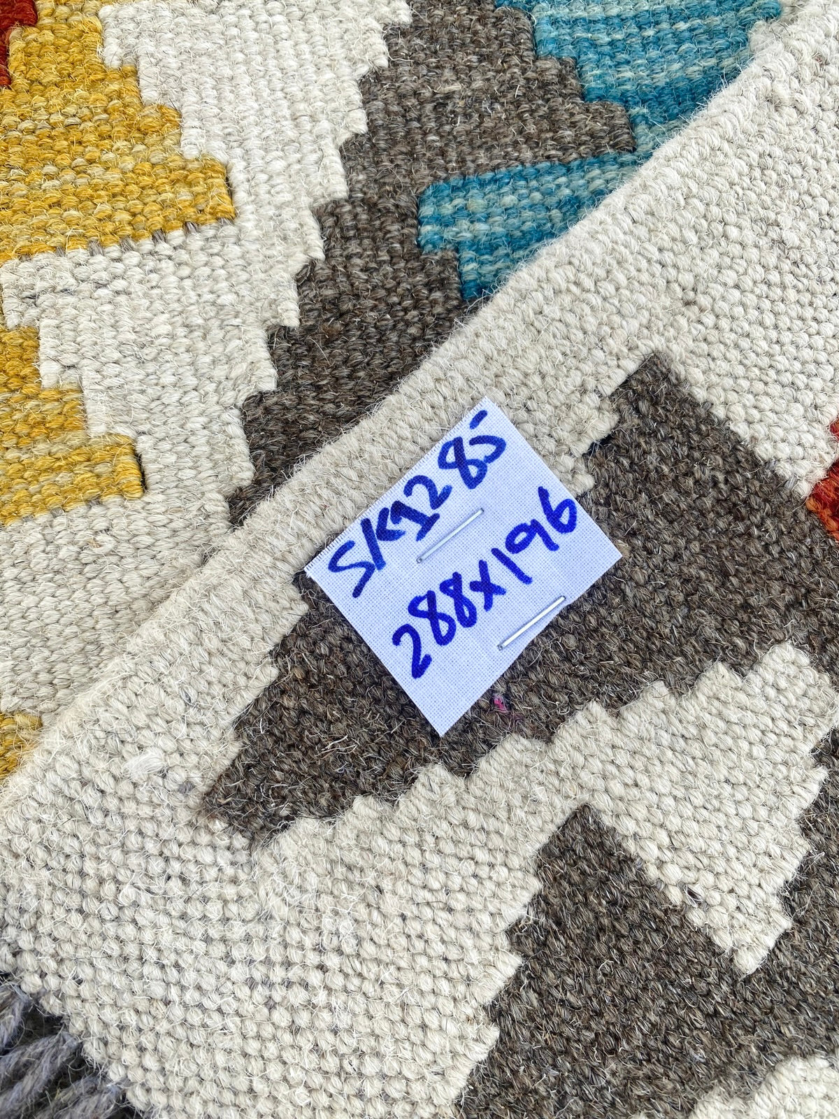 Handmade Afghan  Kilim Rug  288 CM x 196 CM  SK #1285