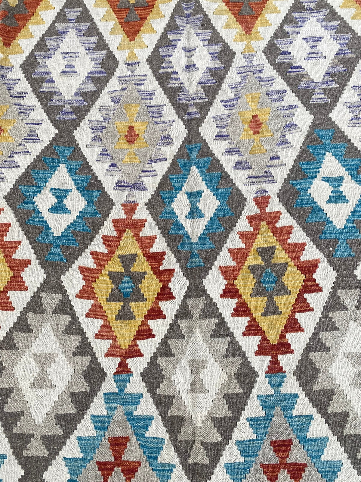Handmade Afghan Chobi Kilim Rug 288 CM x  196 CM ( SS # 156 )