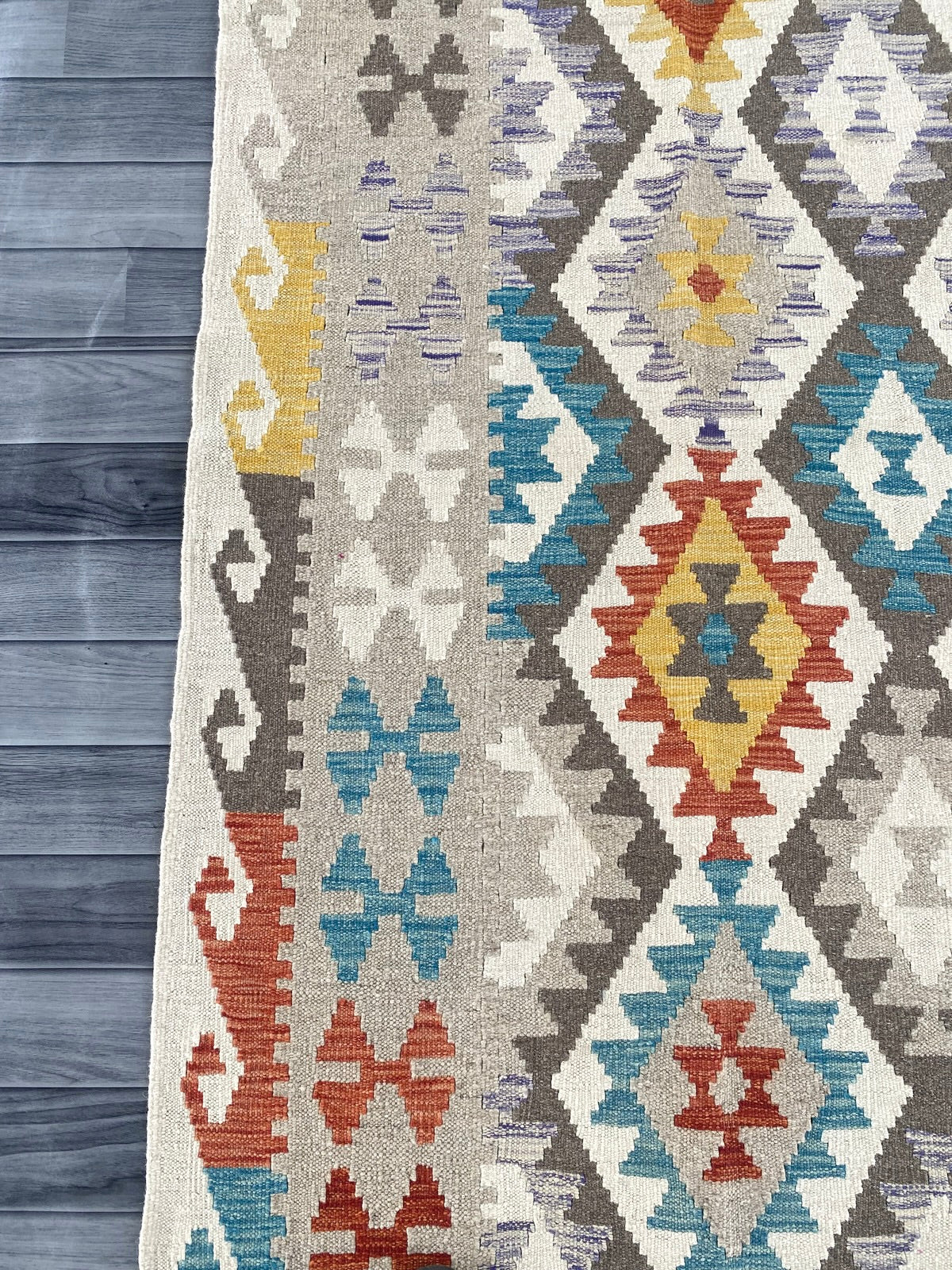 Handmade Afghan Chobi Kilim Rug 288 CM x  196 CM ( SS # 156 )