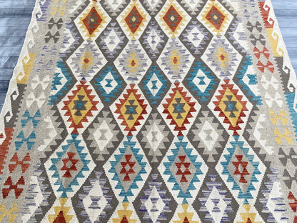 Handmade Afghan Chobi Kilim Rug 288 CM x  196 CM ( SS # 156 )