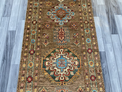 Hand Knotted Chobi Hallway Runner Rug | 335 CM x 85 CM SK# 990