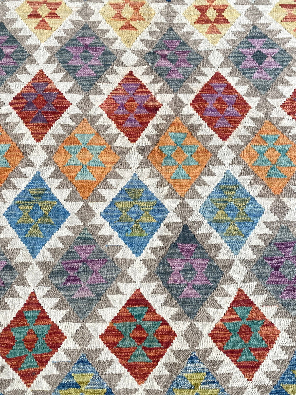 Handmade Afghan Chobi Kilim Rug 282 CM x  201 CM SS # 155