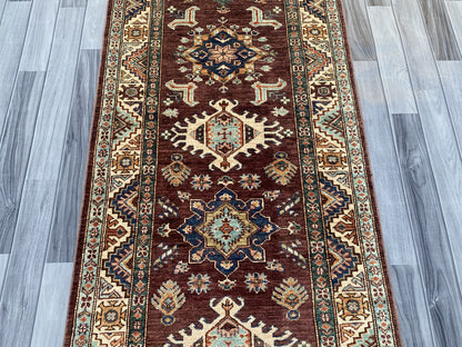 Hand Knotted Chobi Hallway Runner Rug | 263 CM x 85 CM SK# 991
