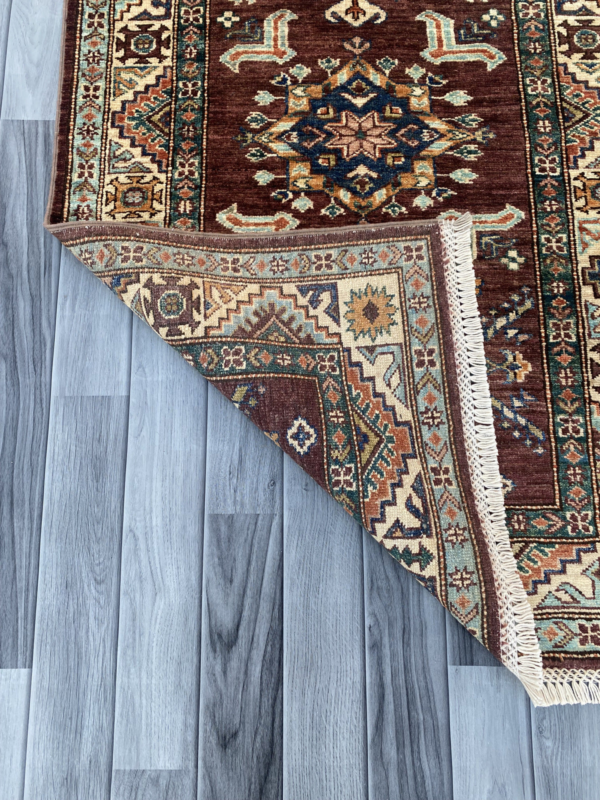 Hand Knotted Chobi Hallway Runner Rug | 263 CM x 85 CM SK# 991