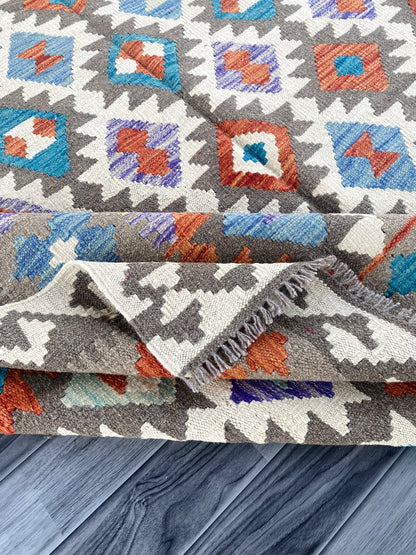 Handmade Afghan Chobi Kilim Rug 306 CM x  204 CM ( SS # 154 )