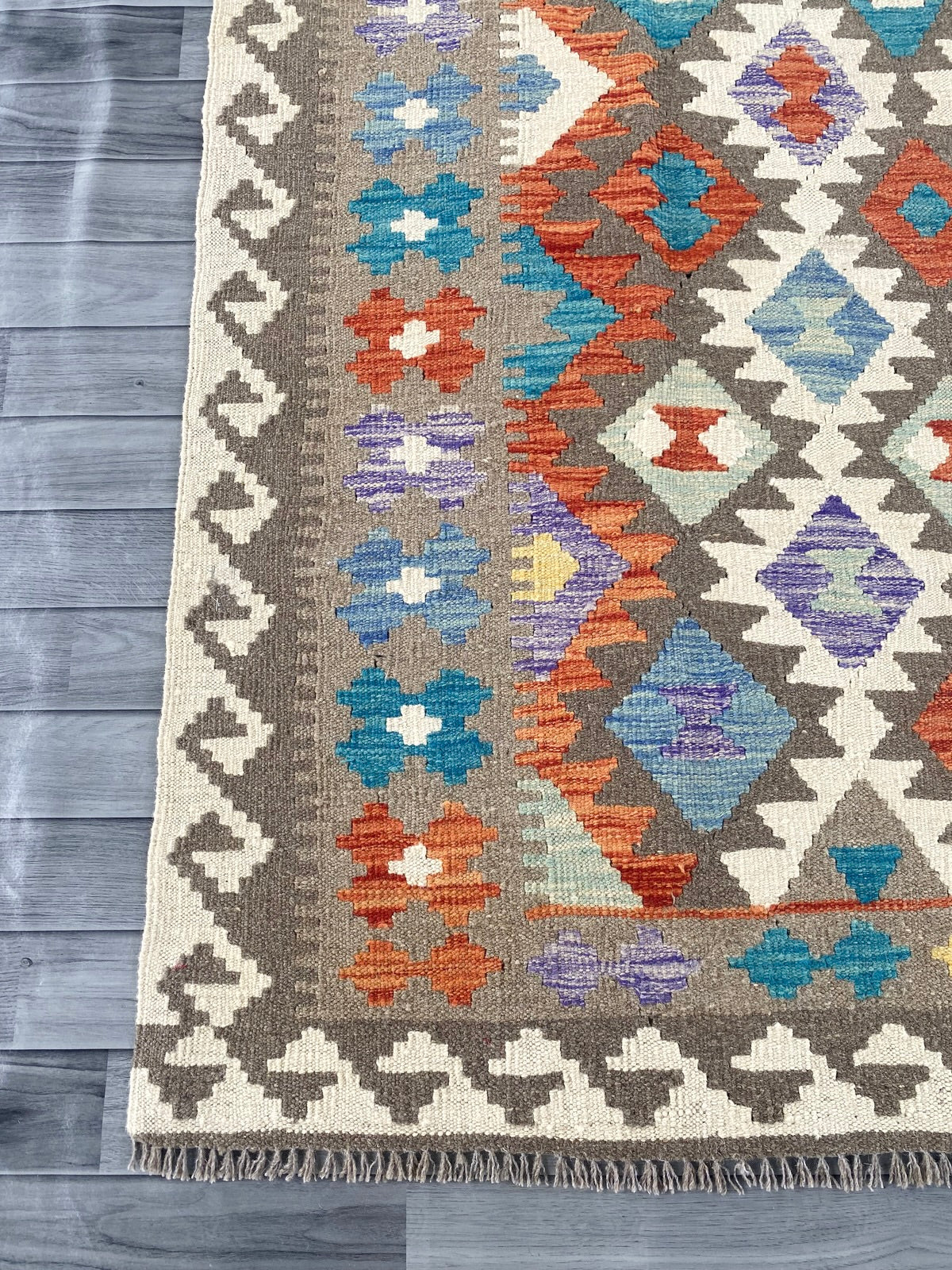 Handmade Afghan Chobi Kilim Rug 306 CM x  204 CM ( SS # 154 )