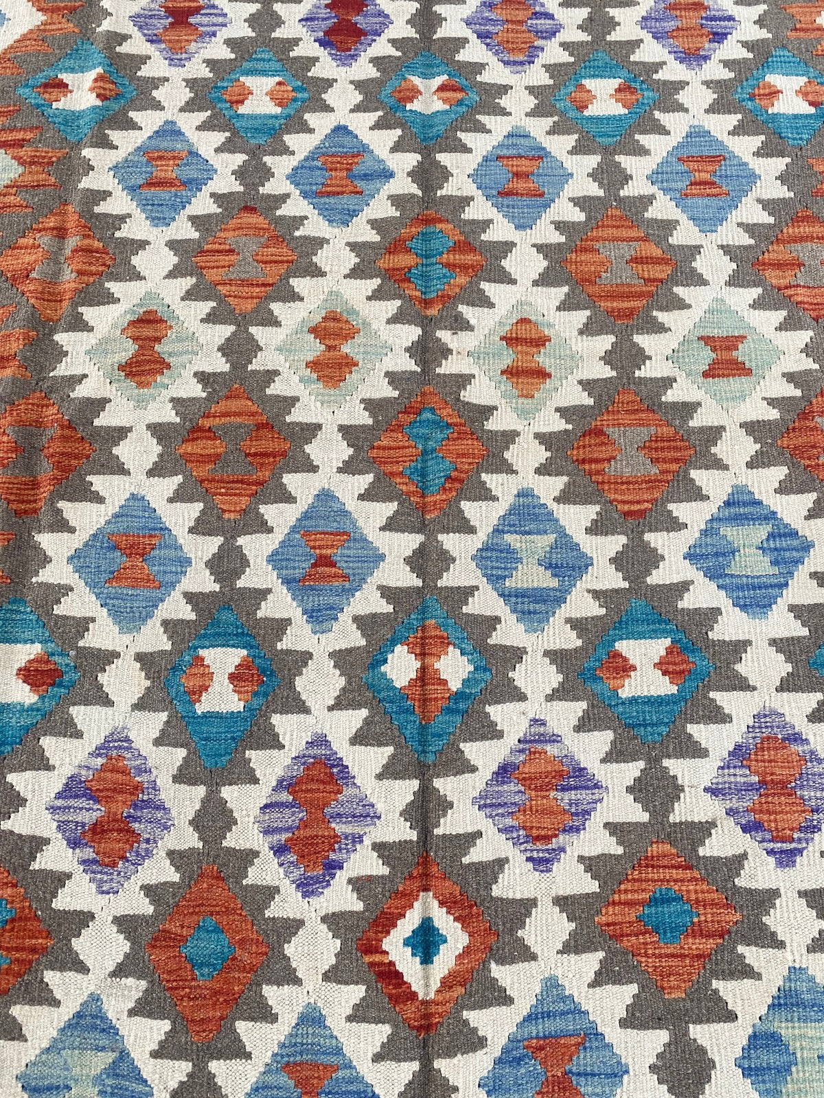 Handmade Afghan Chobi Kilim Rug 306 CM x  204 CM ( SS # 154 )