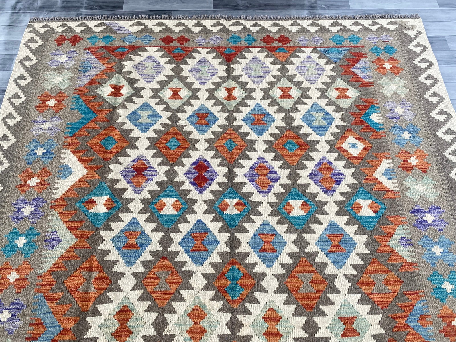 Handmade Afghan Chobi Kilim Rug 306 CM x  204 CM  SS # 154