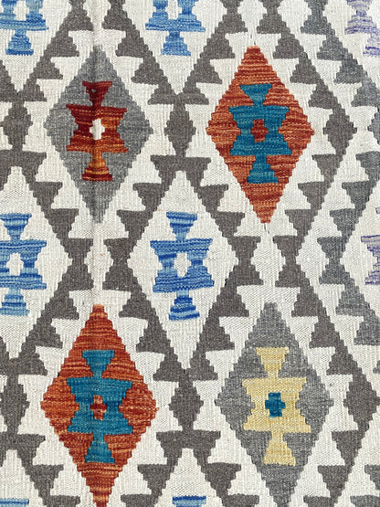 Handmade Afghan Chobi Kilim Rug 293 CM x  197 CM ( SS # 153 )