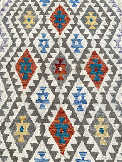 Handmade Afghan Chobi Kilim Rug 293 CM x  197 CM ( SS # 153 )
