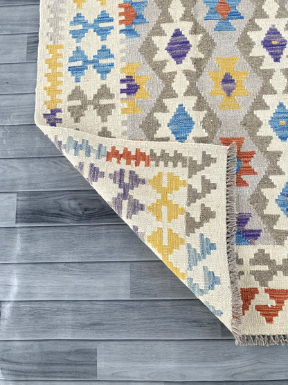 Handmade Afghan Chobi Kilim Rug 296 CM x  200 CM ( SS # 152 )