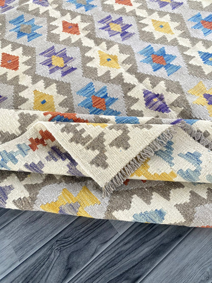 Handmade Afghan Chobi Kilim Rug 296 CM x  200 CM ( SS # 152 )