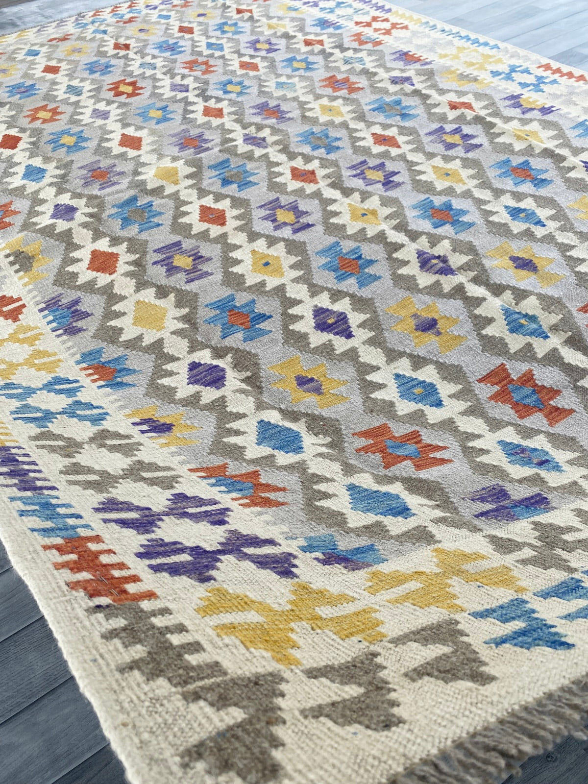 Handmade Afghan Chobi Kilim Rug 296 CM x  200 CM ( SS # 152 )