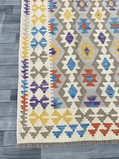 Handmade Afghan Chobi Kilim Rug 296 CM x  200 CM ( SS # 152 )