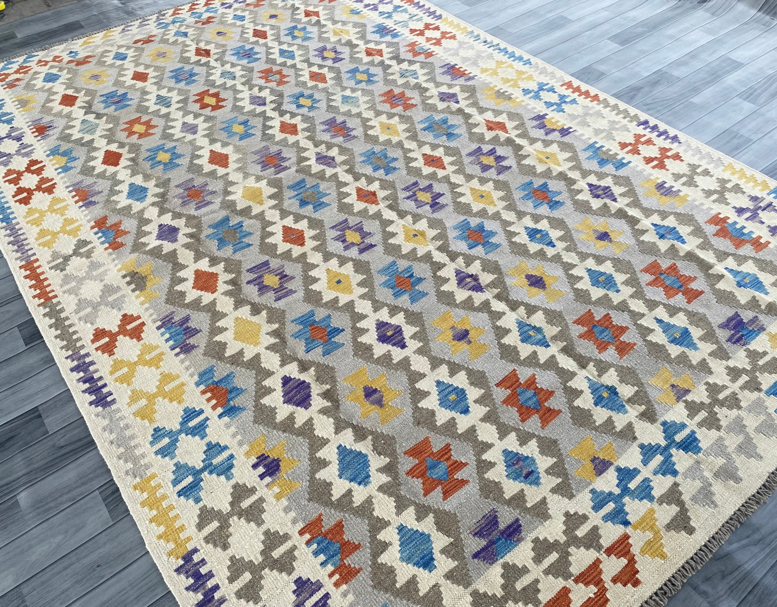 Handmade Afghan Chobi Kilim Rug 296 CM x  200 CM SS # 152