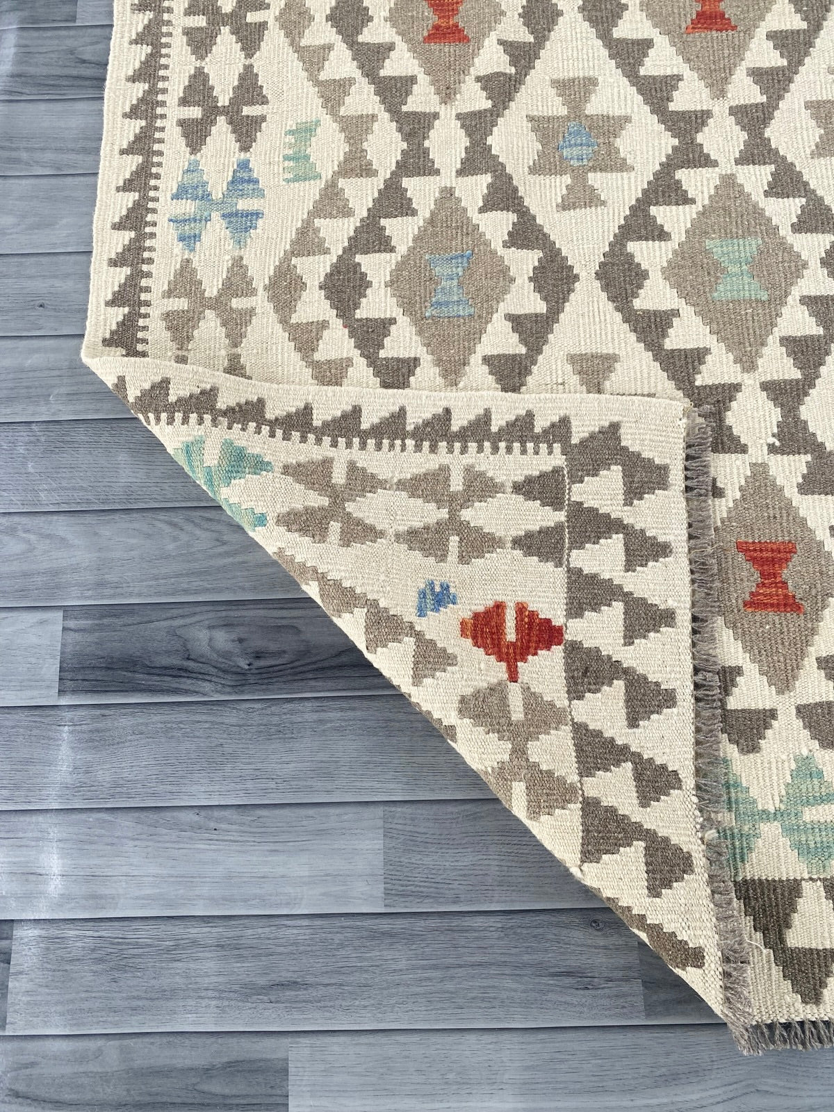 Handmade Afghan Chobi Kilim Rug 296 CM x  200 CM ( SS # 151 )