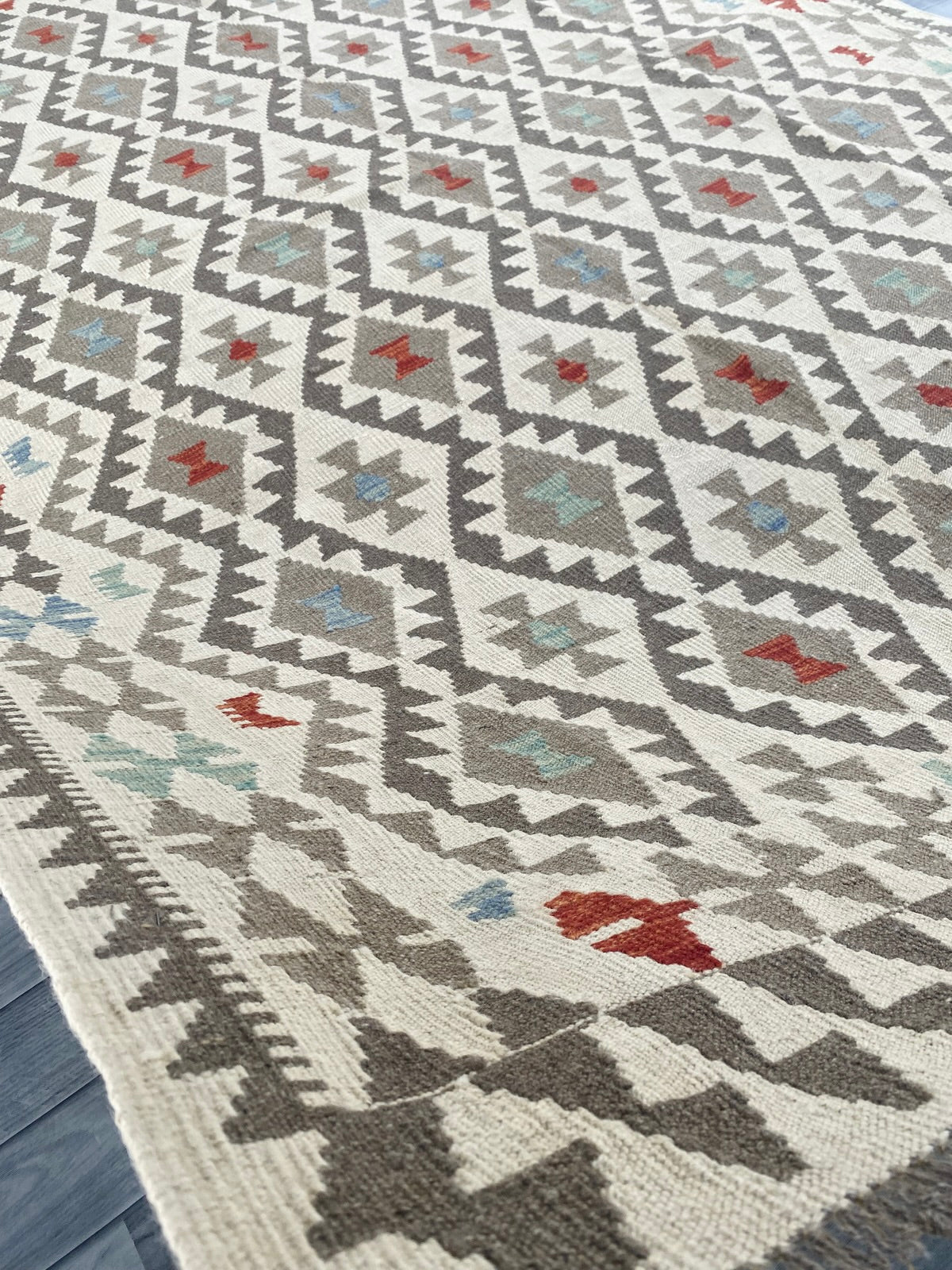 Handmade Afghan Chobi Kilim Rug 296 CM x  200 CM ( SS # 151 )