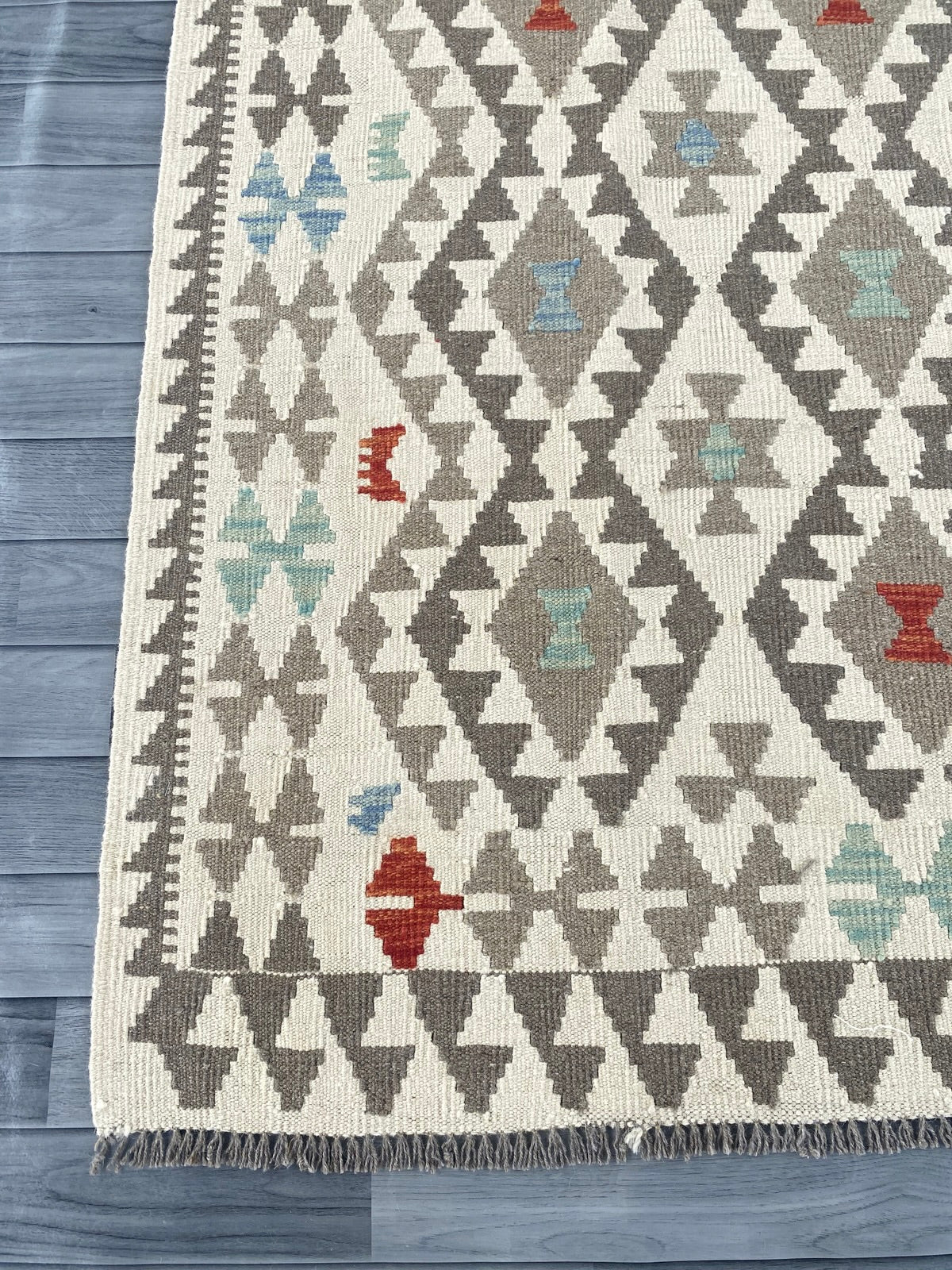 Handmade Afghan Chobi Kilim Rug 296 CM x  200 CM ( SS # 151 )