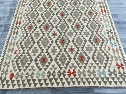 Handmade Afghan Chobi Kilim Rug 296 CM x  200 CM ( SS # 151 )