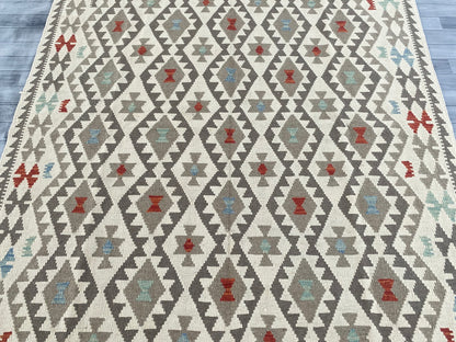 Handmade Afghan Chobi Kilim Rug 296 CM x  200 CM ( SS # 151 )