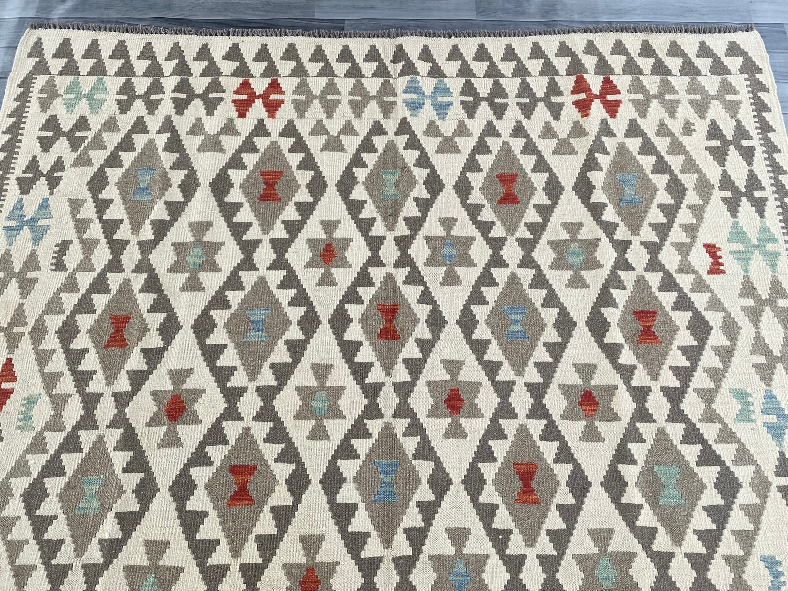 Handmade Afghan Chobi Kilim Rug 296 CM x  200 CM  SS # 151