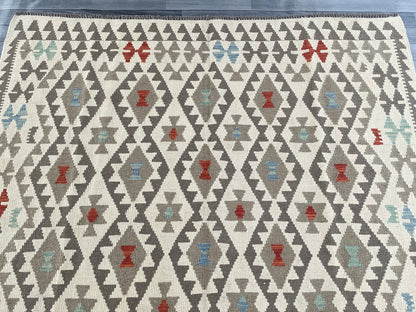 Handmade Afghan Chobi Kilim Rug 296 CM x  200 CM ( SS # 151 )