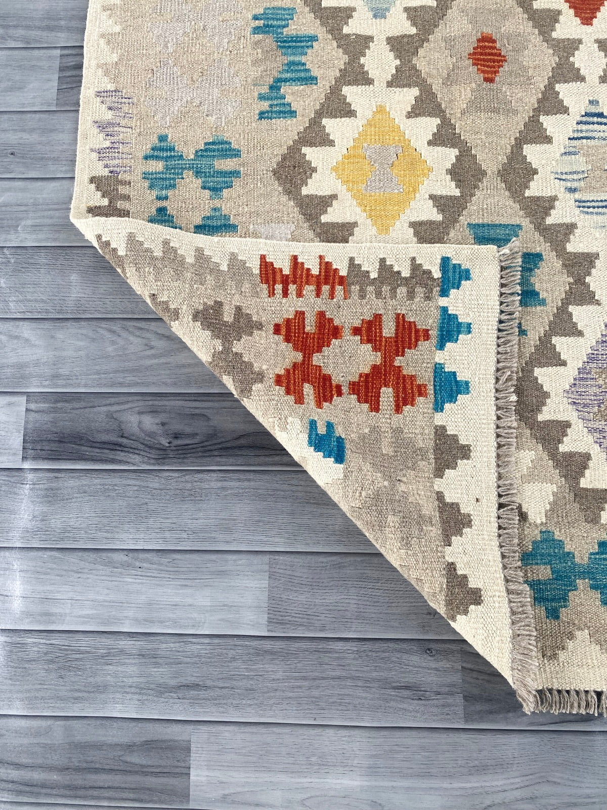 Handmade Afghan Chobi Kilim Rug 296 CM x  200 CM ( SS # 150 )