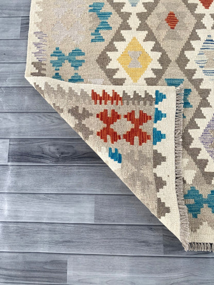 Handmade Afghan Chobi Kilim Rug 296 CM x  200 CM ( SS # 150 )