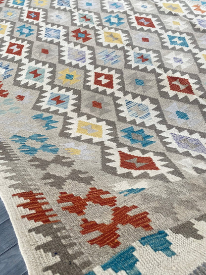 Handmade Afghan Chobi Kilim Rug 296 CM x  200 CM ( SS # 150 )