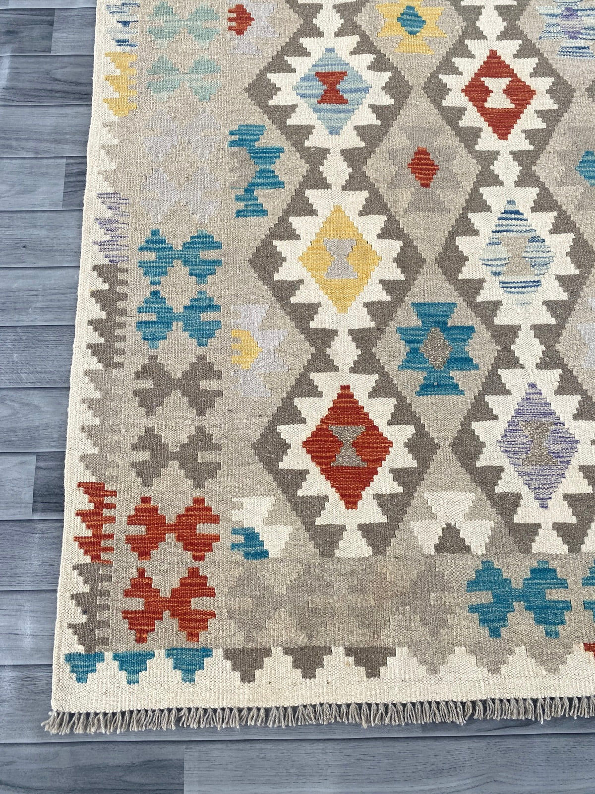 Handmade Afghan Chobi Kilim Rug 296 CM x  200 CM ( SS # 150 )