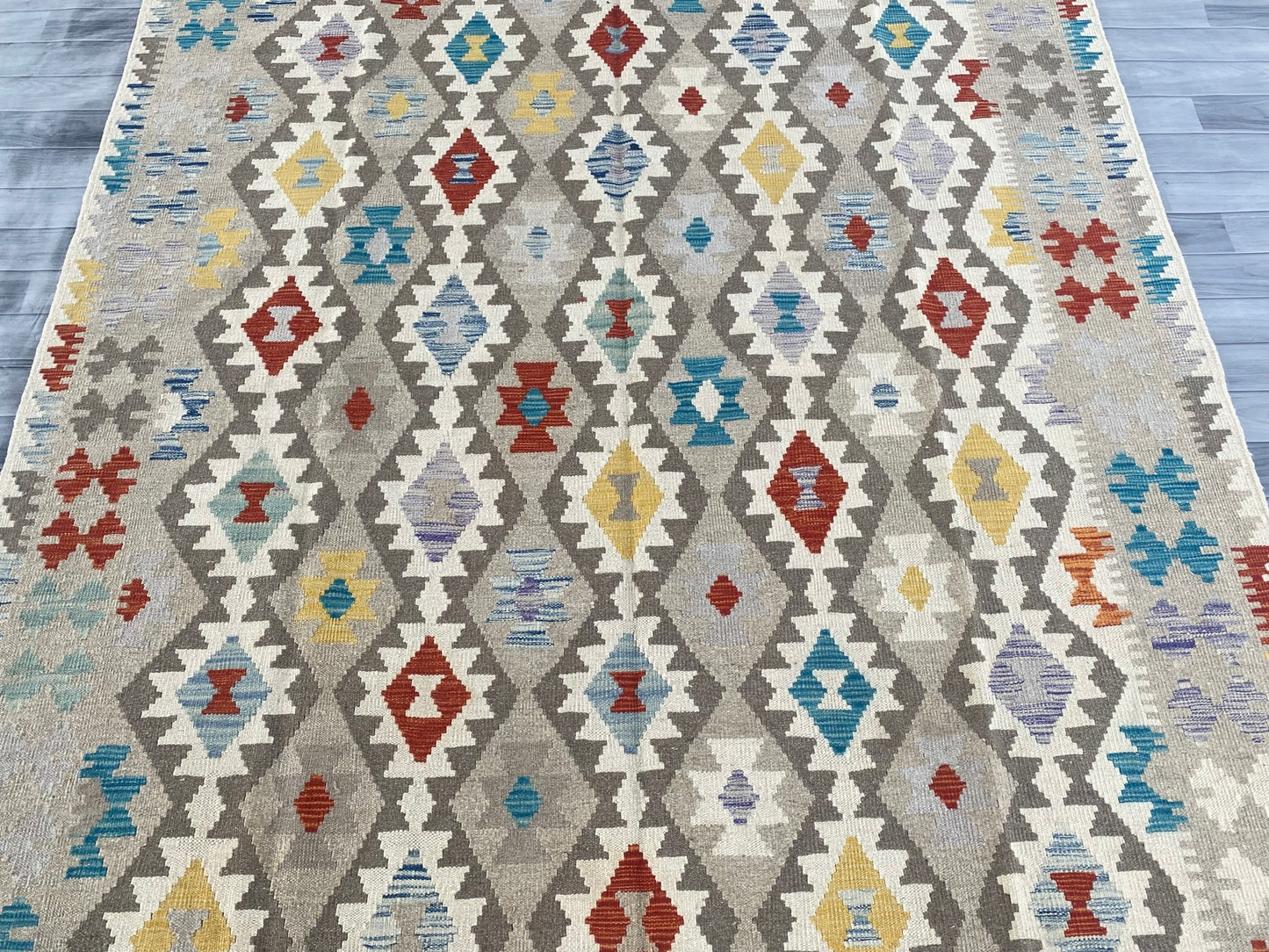 Handmade Afghan Chobi Kilim Rug 296 CM x  200 CM ( SS # 150 )