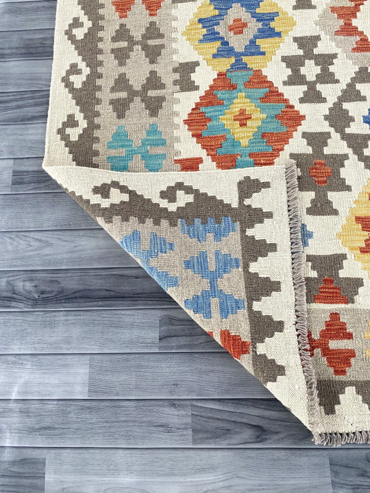 Handmade Afghan Chobi Kilim Rug 285 CM x  205 CM ( SS # 149)