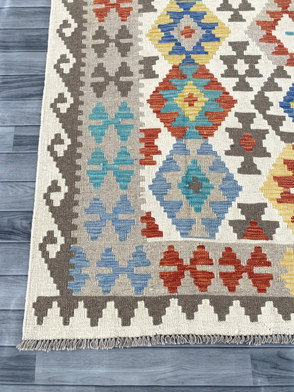 Handmade Afghan Chobi Kilim Rug 285 CM x  205 CM ( SS # 149)