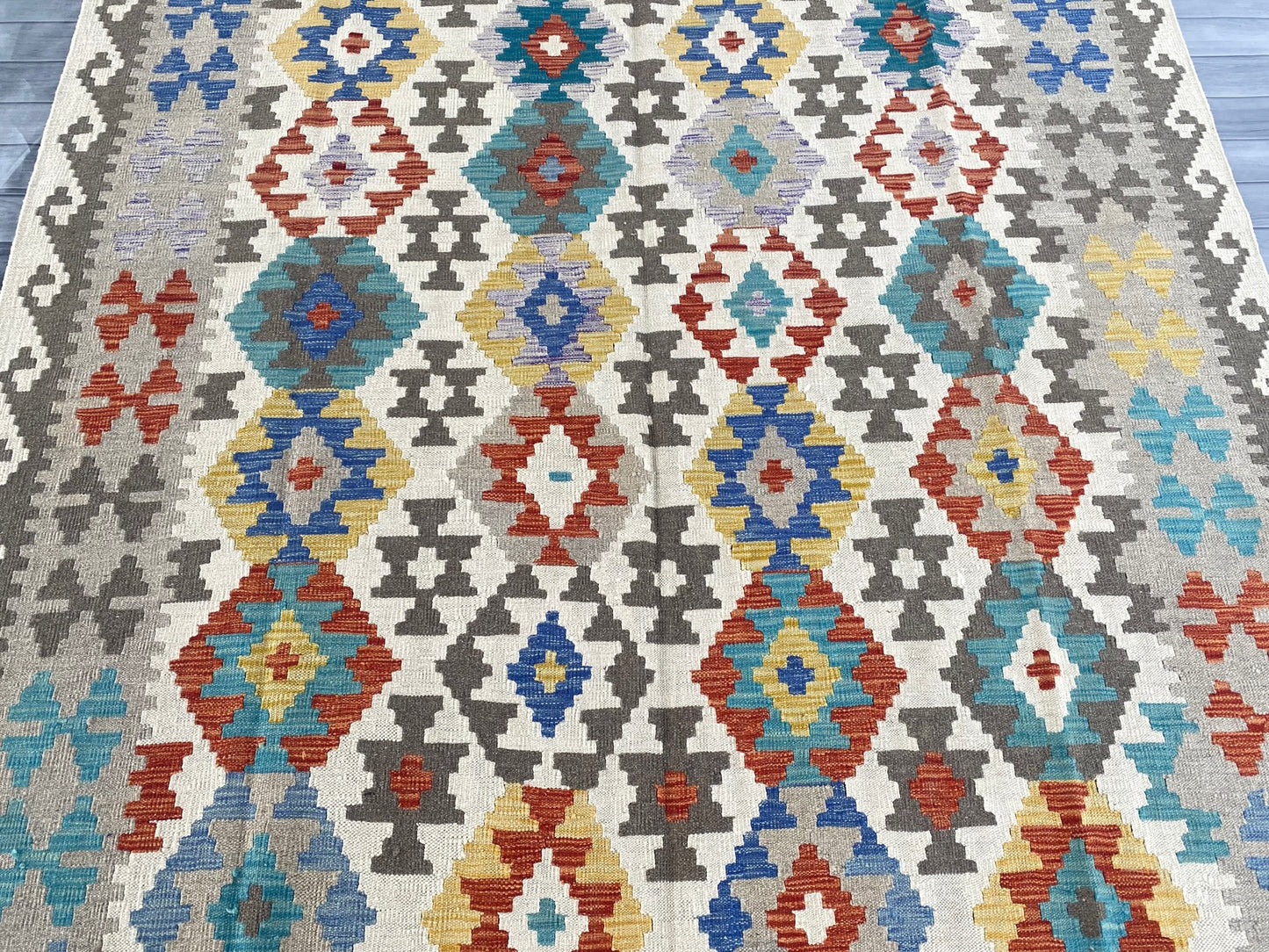 Handmade Afghan Chobi Kilim Rug 285 CM x  205 CM ( SS # 149)