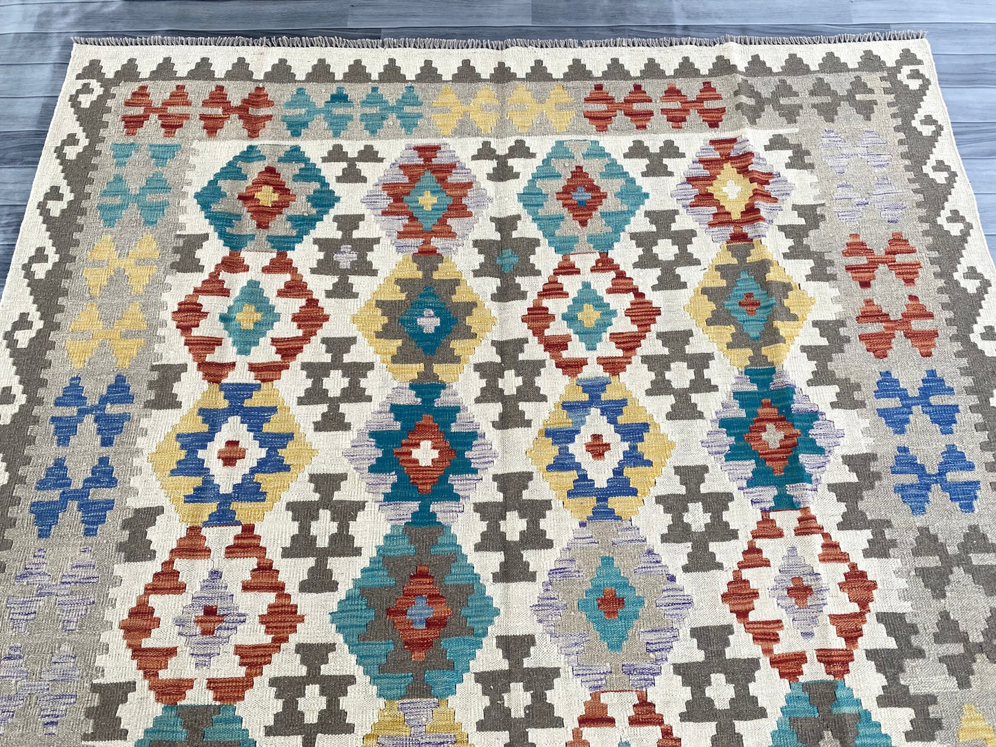 Handmade Afghan Chobi Kilim Rug 285 CM x  205 CM ( SS # 149)