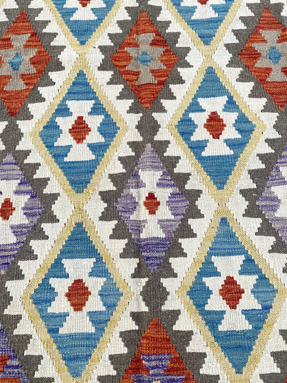 Handmade Afghan Chobi Kilim Rug 289 CM x  198 CM ( SS # 148 )