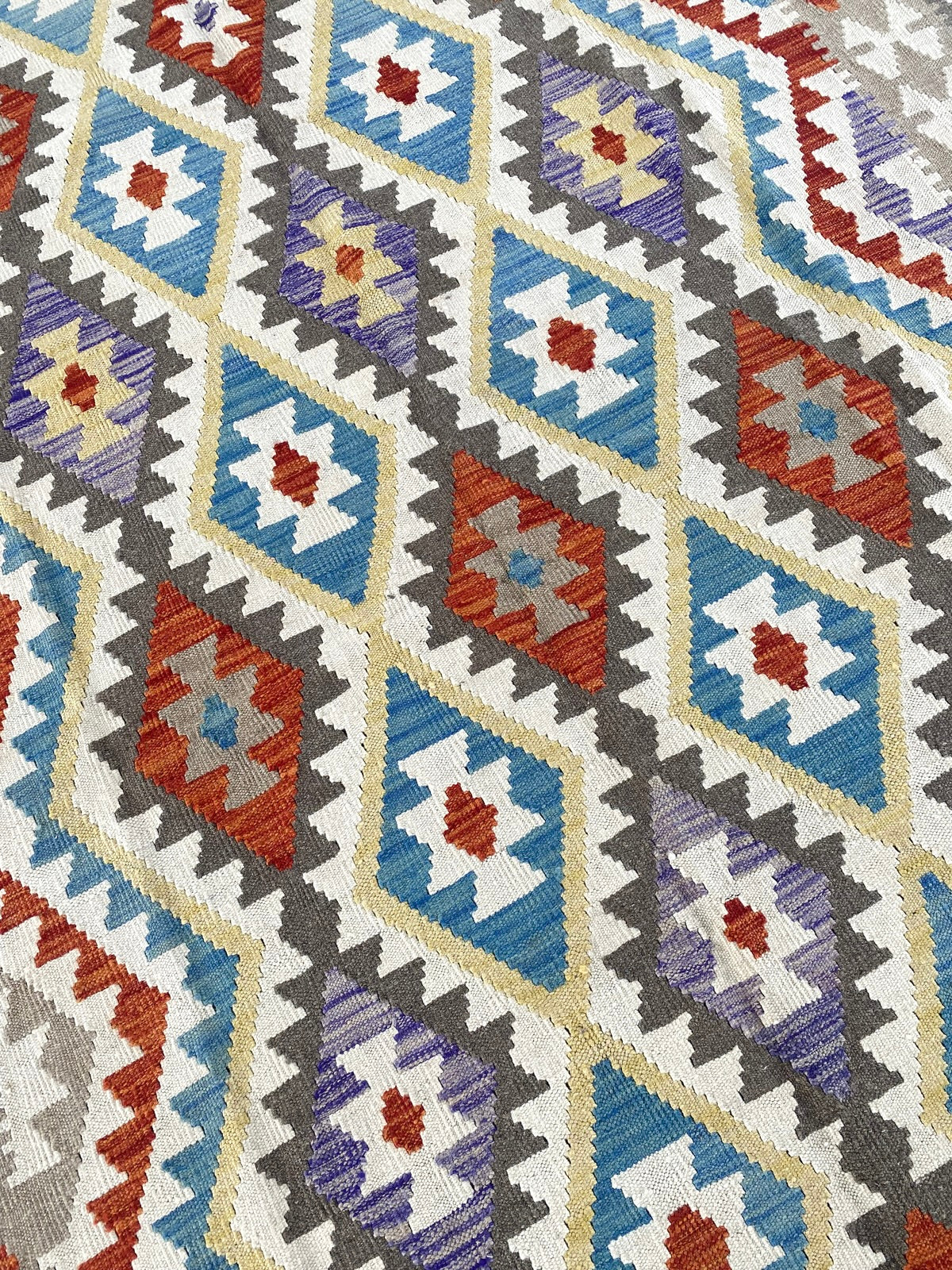 Handmade Afghan Chobi Kilim Rug 289 CM x  198 CM ( SS # 148 )