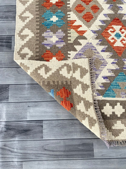Handmade Afghan Chobi Kilim Rug 305 CM x  200 CM ( SS # 147 )