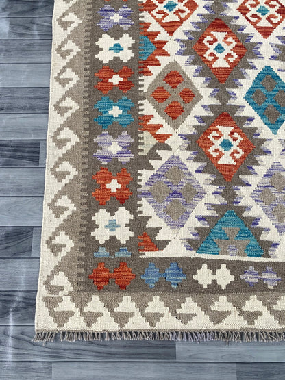 Handmade Afghan Chobi Kilim Rug 305 CM x  200 CM ( SS # 147 )