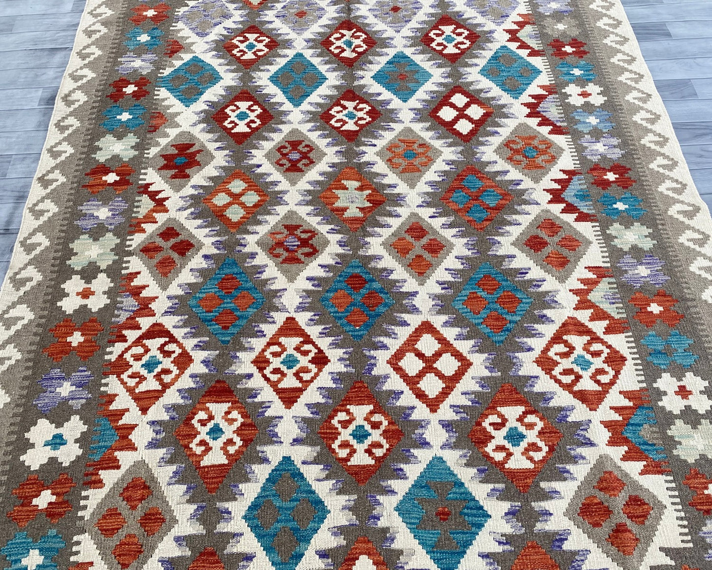 Handmade Afghan Chobi Kilim Rug 305 CM x  200 CM ( SS # 147 )