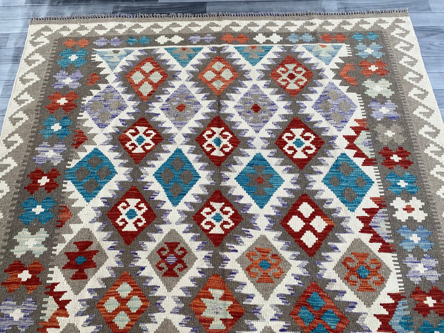 Handmade Afghan Chobi Kilim Rug 305 CM x  200 CM ( SS # 147 )